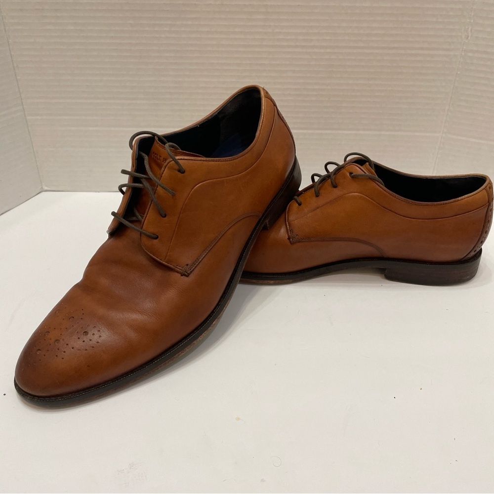 Cole Haan Harrison Oxford British Tan Brown Dress Shoes C30019 Size Mens 11.5 M